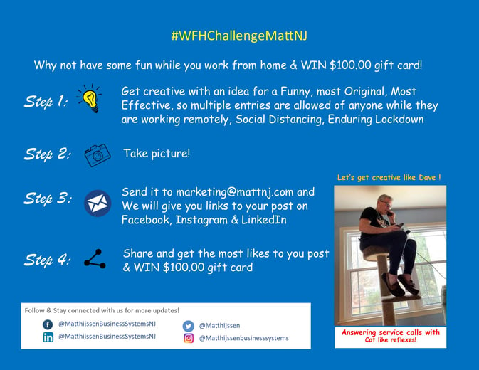 Contest #WFHChallengeMattNJ